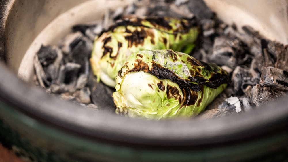 How to set up for cooking dirty with hispi cabbage