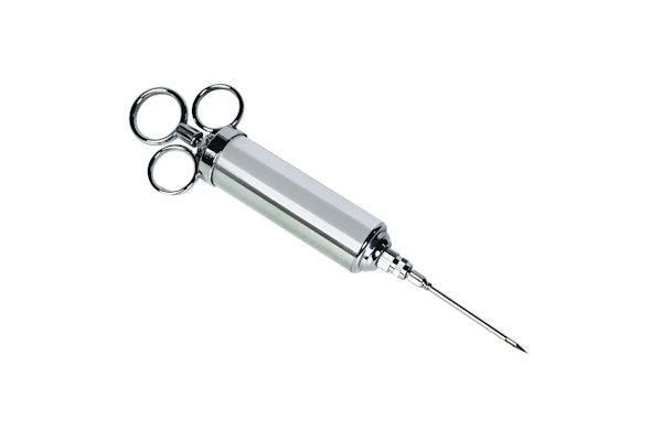 Easily add flavours and juiciness to any meat or poultry with the Big Green Egg Flavour Injector. Baste and tenderise from the inside out for three dimensional flavour.