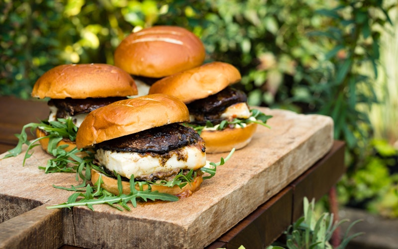 Umami Mushroom & Halloumi Burgers | Tom Kerridge Cooking Outdoors | Big Green Egg