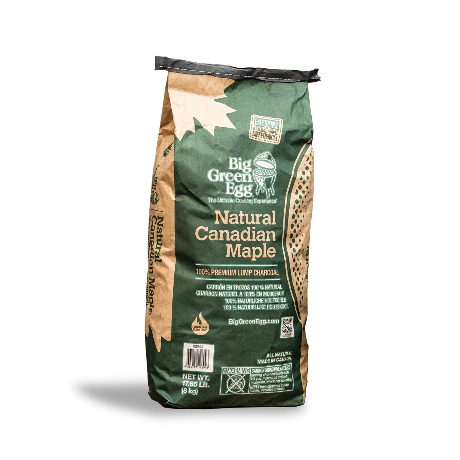 Natural Canadian Maple Charcoal | 100% Premium Lumpwood | Big Green Egg