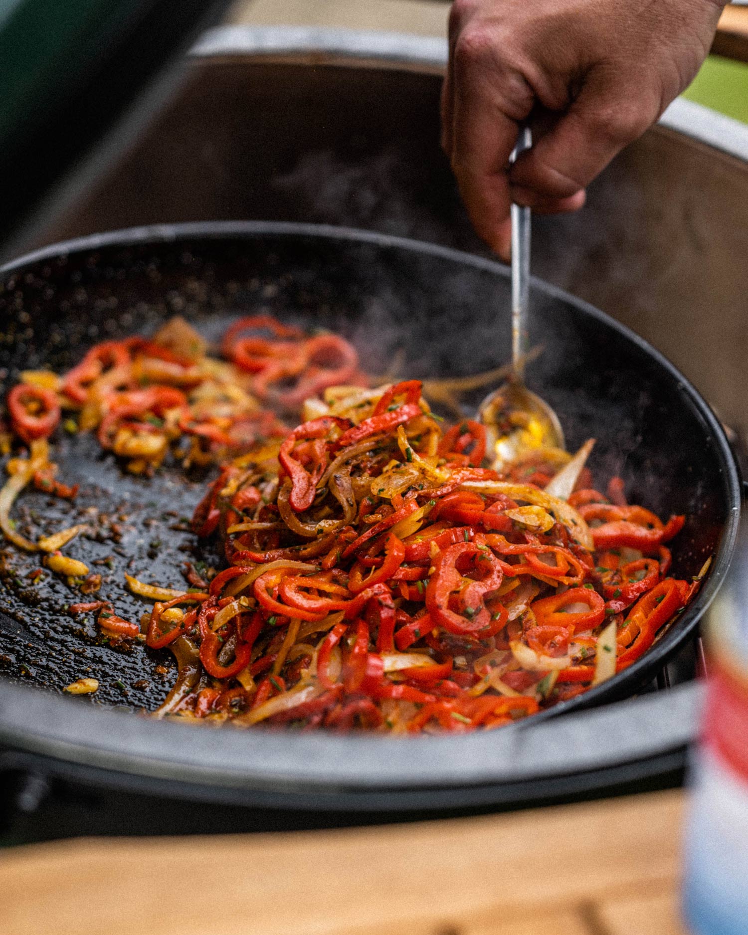 cook the peppers