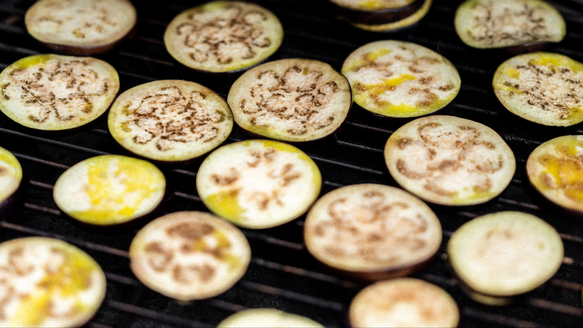 grill your aubergines