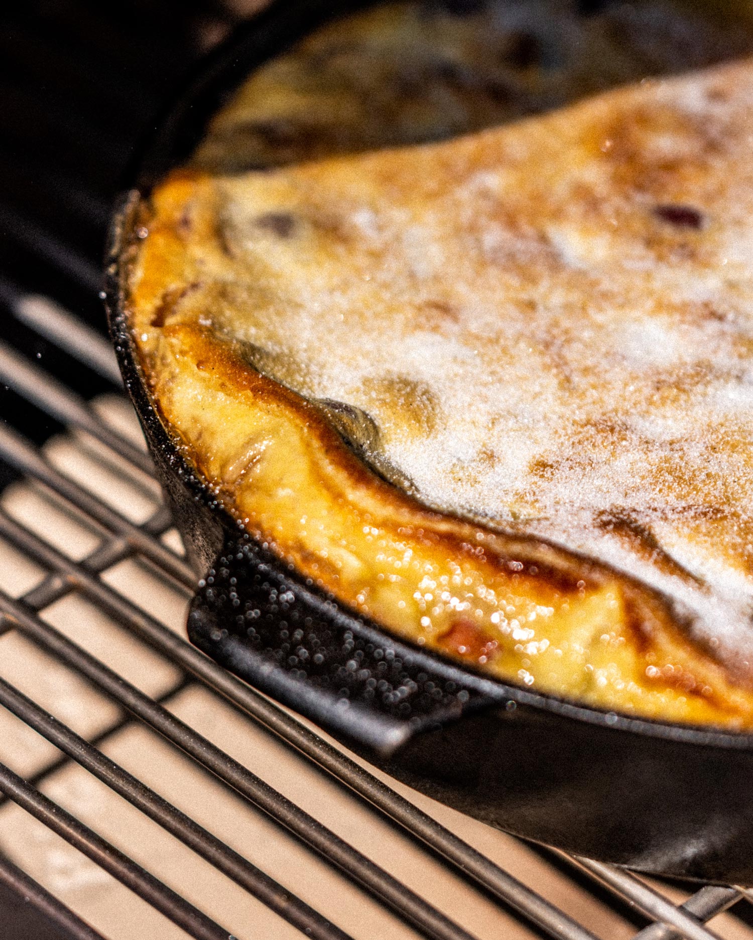 caramelise the clafoutis