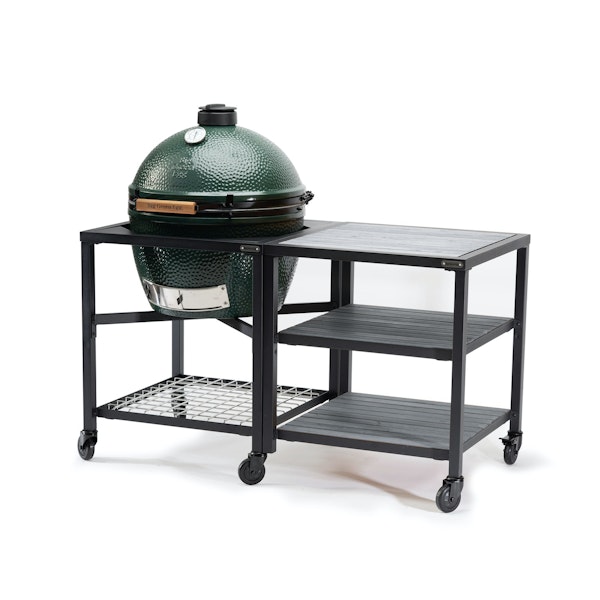 Modular Nest + Expansion Frame + Distressed Acacia Inserts for the XL Big Green Egg | Bases | Big Green Egg