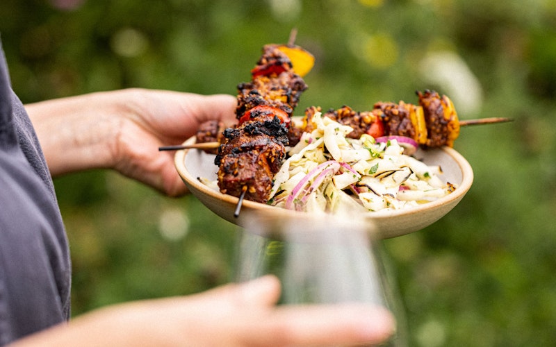 Beef Suya Skewers | Tom Kerridge Outdoor Cooking | Big Green Egg