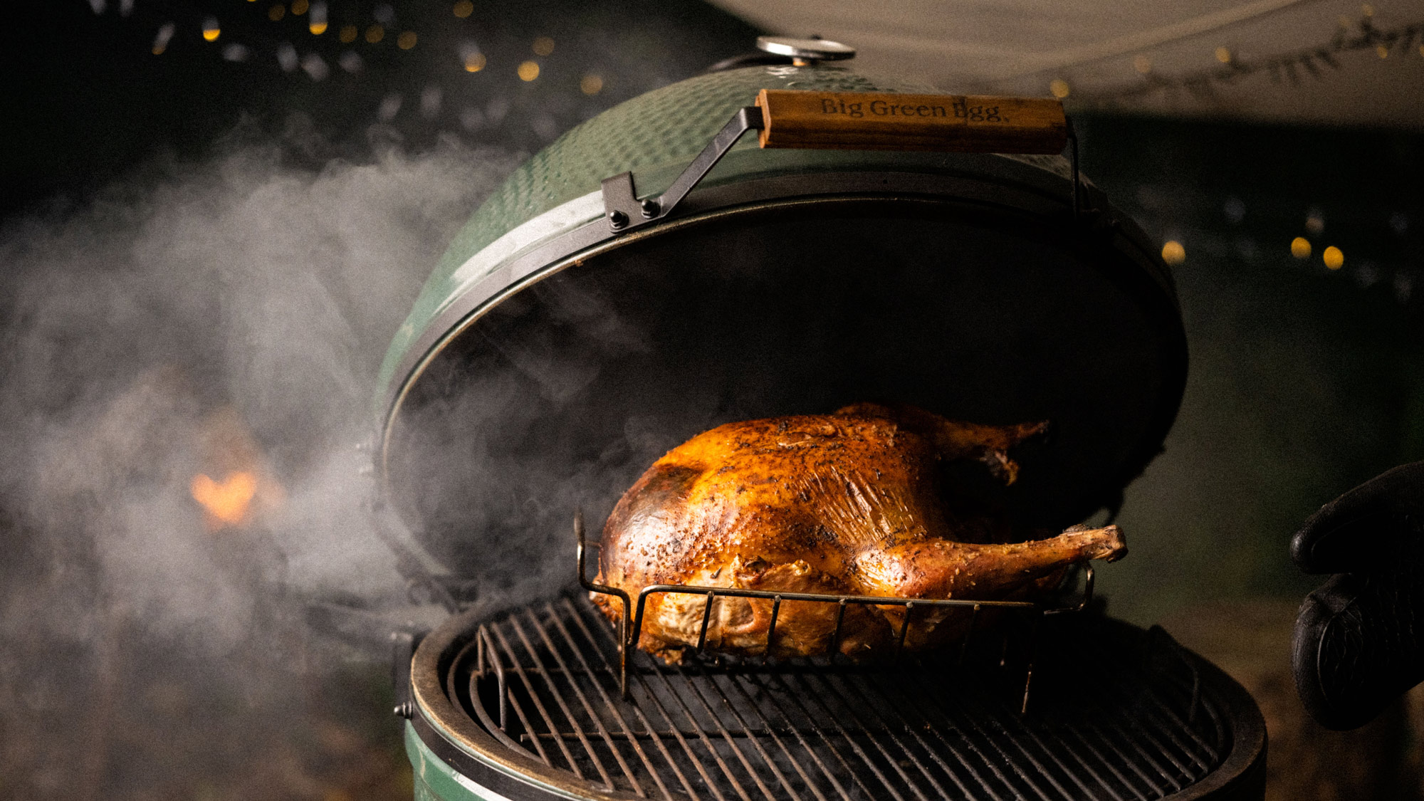 remove drip tray to crisp up the underside of the turkey