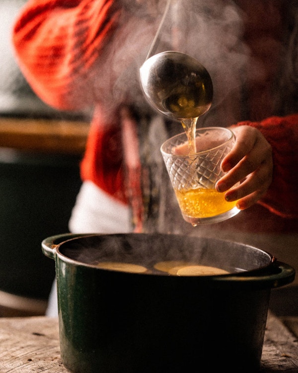Mulled cider | Christmas recipes | Pan cooking | Big Green Egg