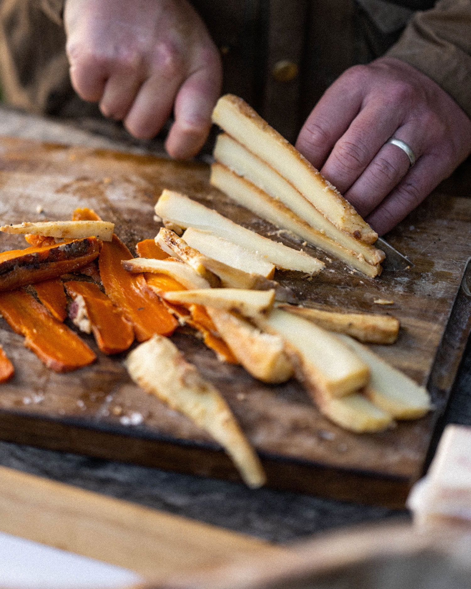 slice your left over veg