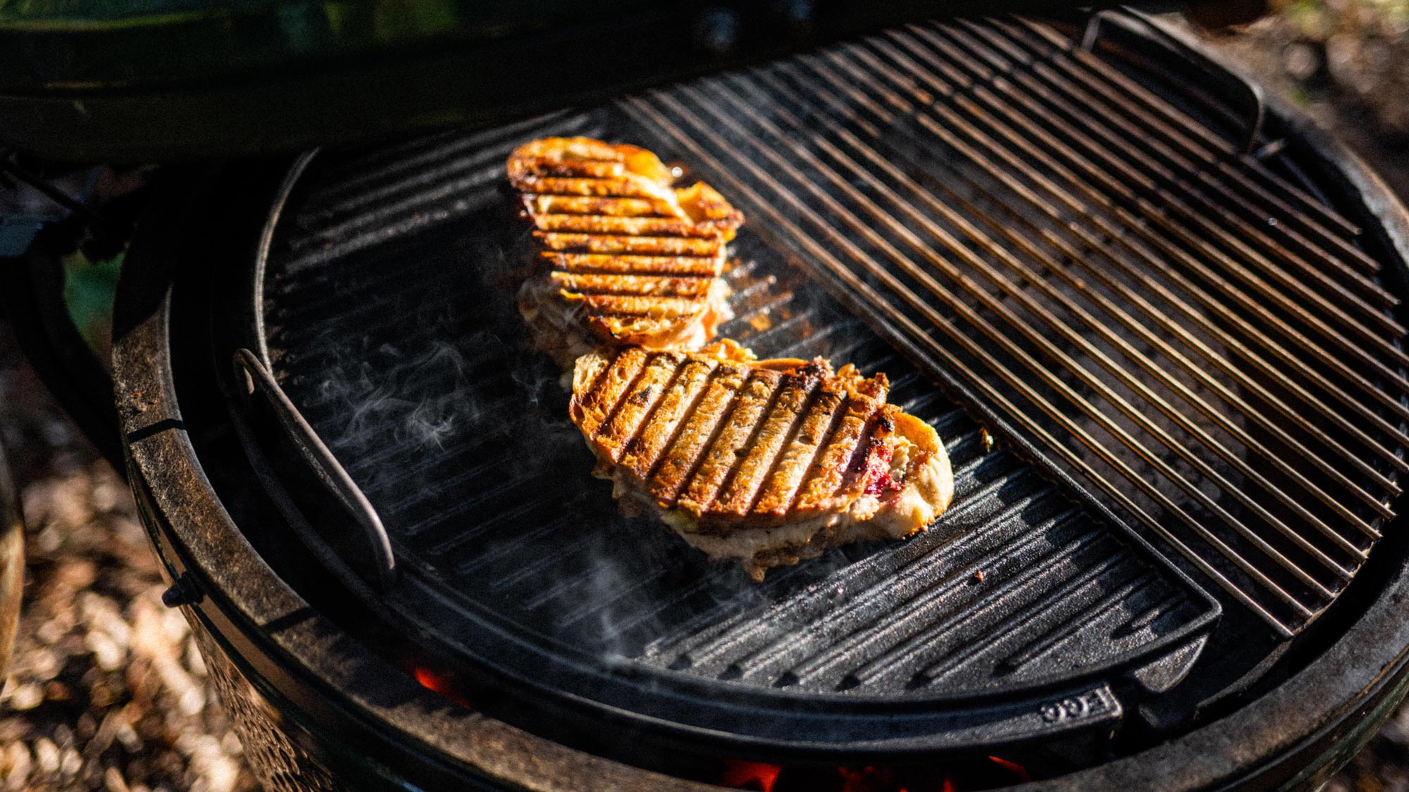 sear on a griddle plancha