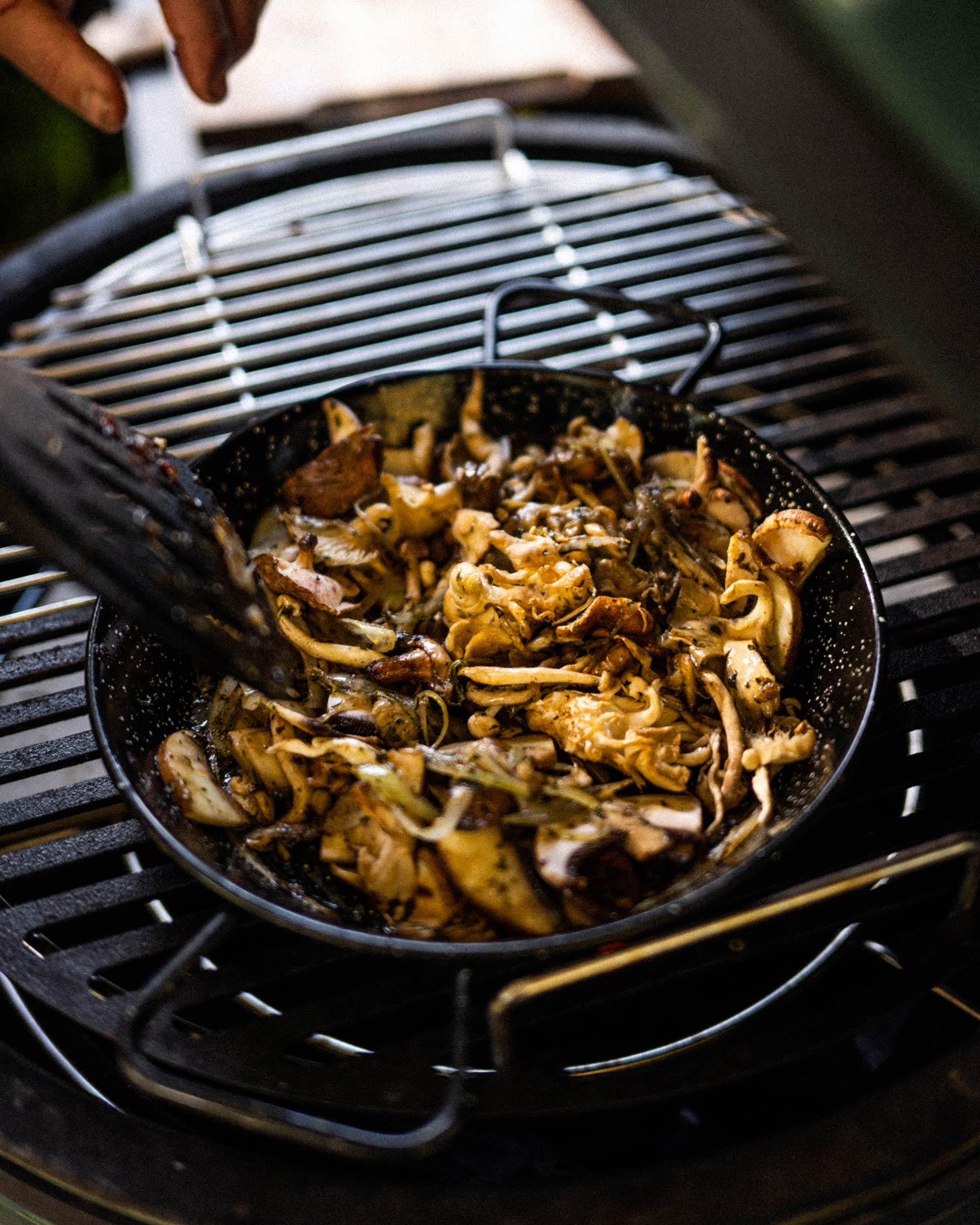 fry the mushrooms