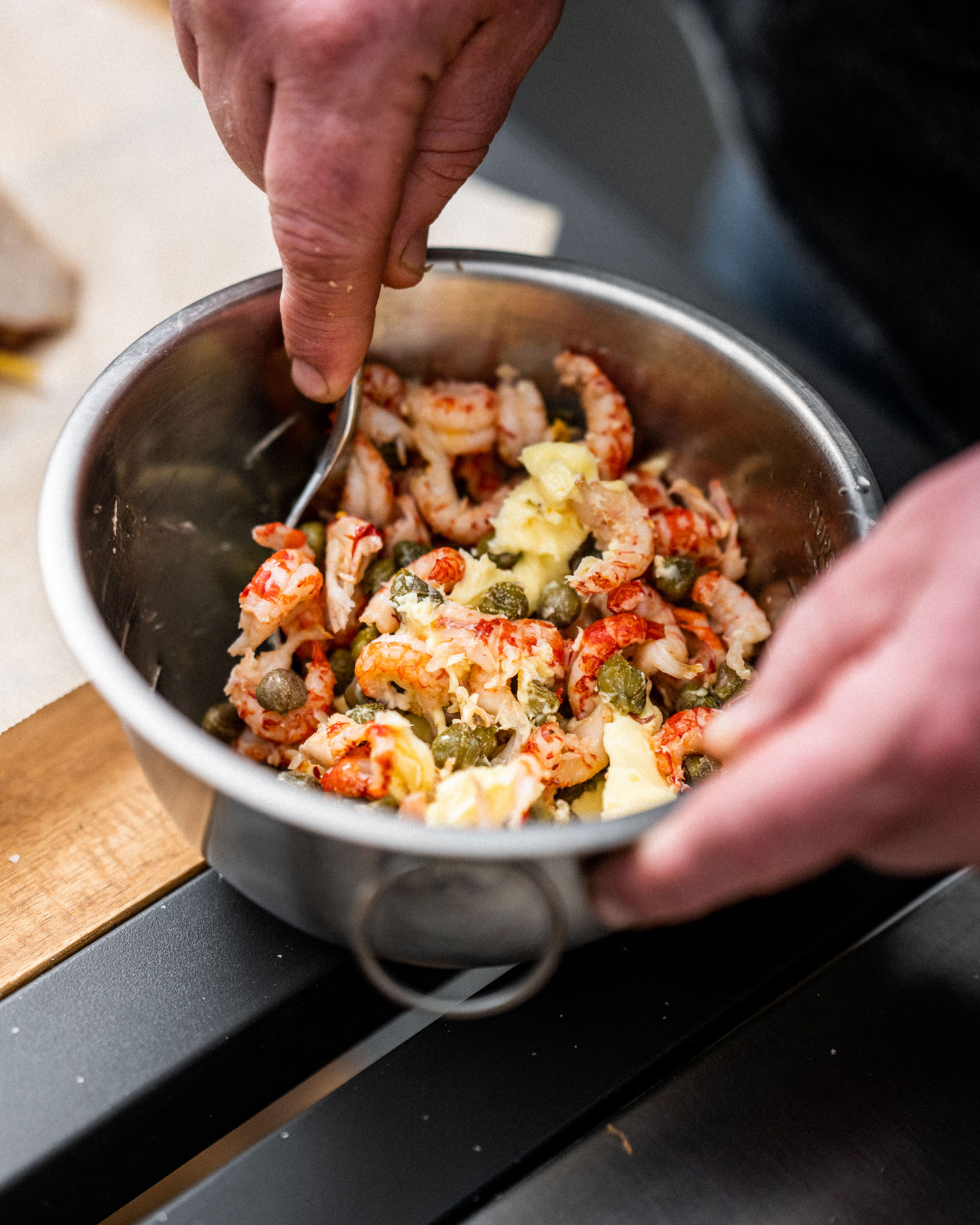 mix your butter with other ingredients