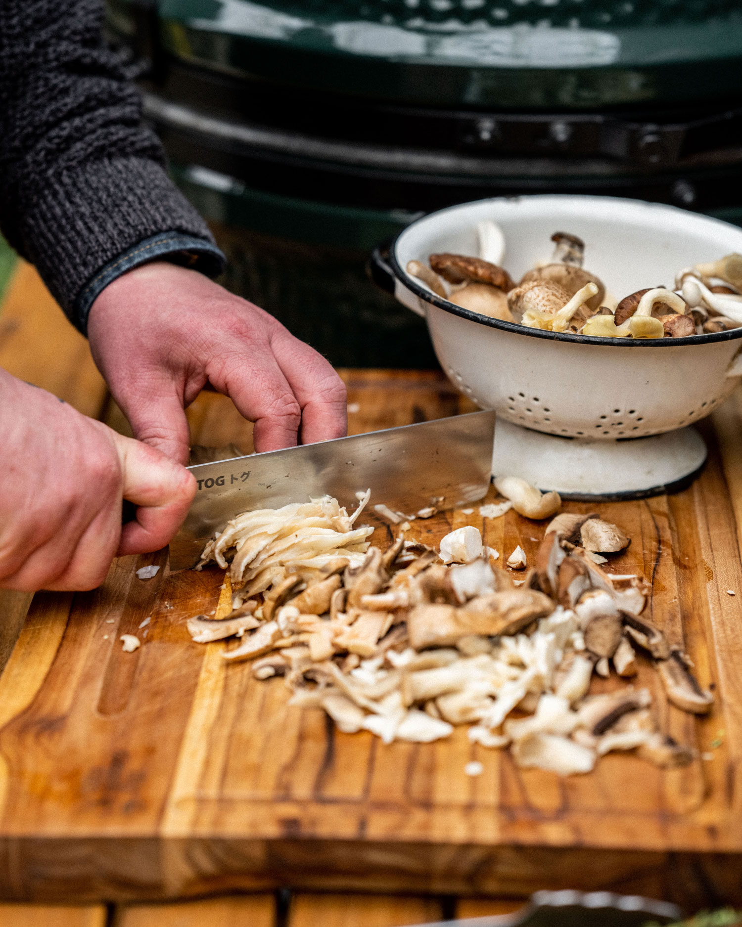 chop your mushrooms