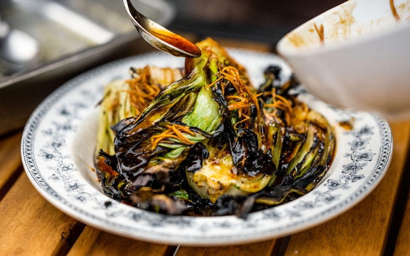 Chinese Greens, Ginger, Sesame, Soy | Grilling | Roasting | Vegetarian | Big Green Egg
