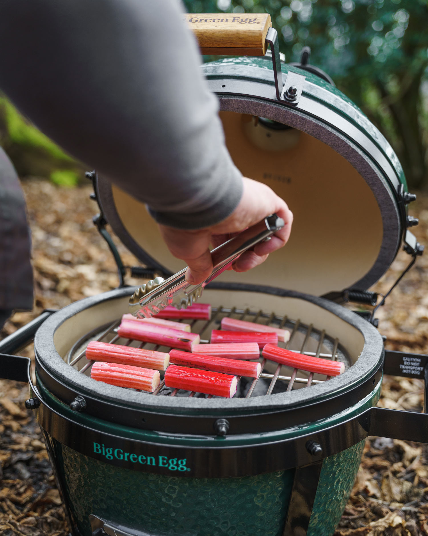 grill the rhubarb