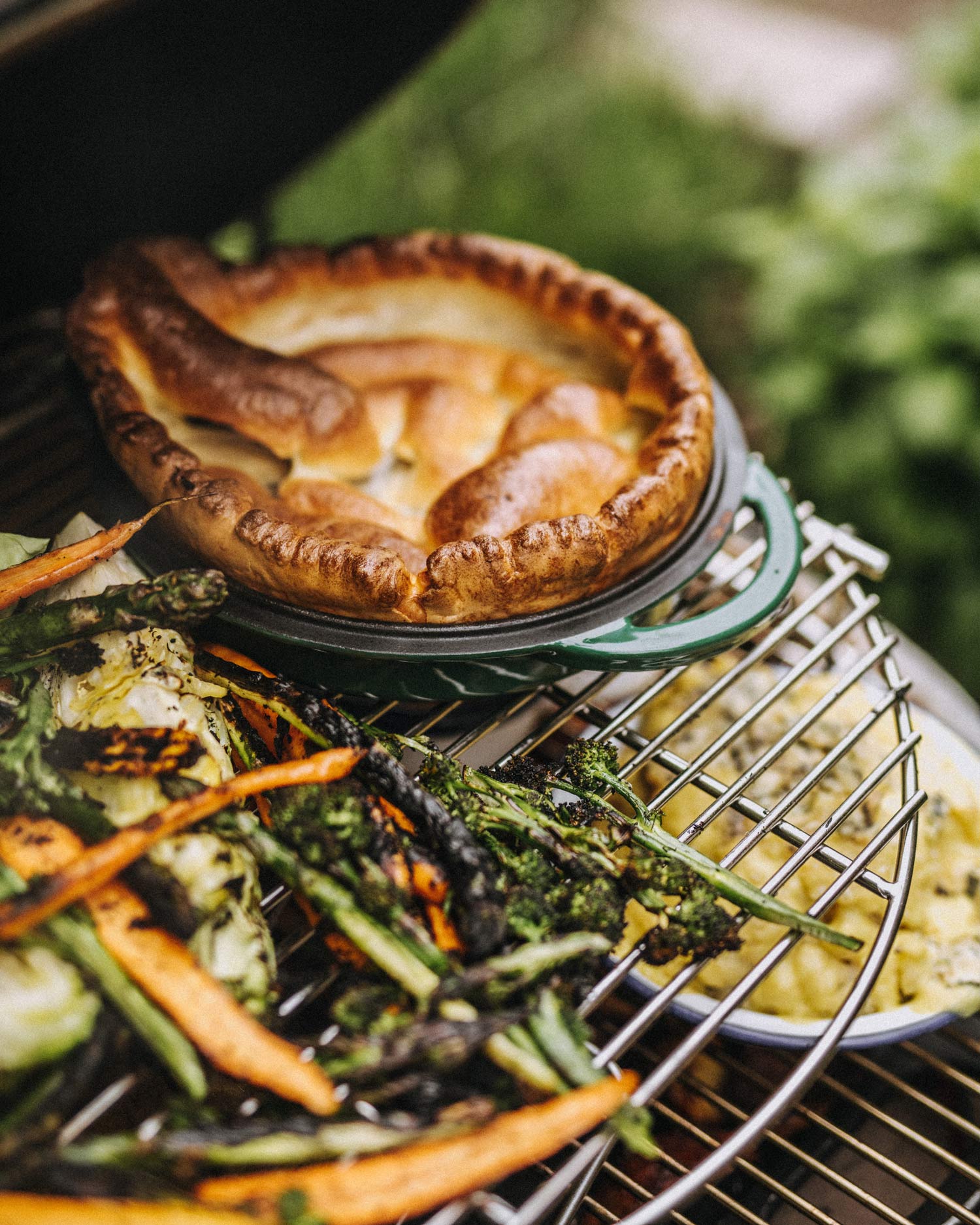 york shirepudding and vegetables