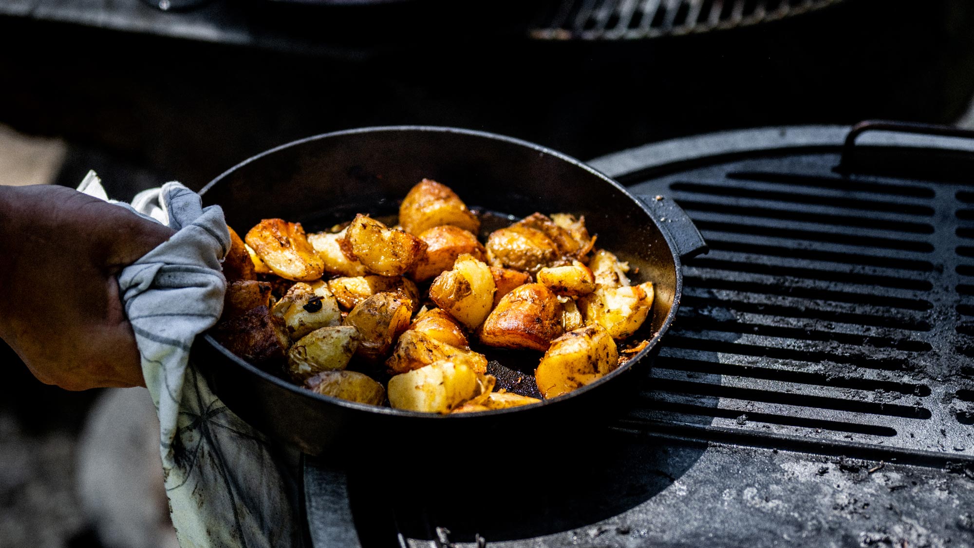 cook the potatoes