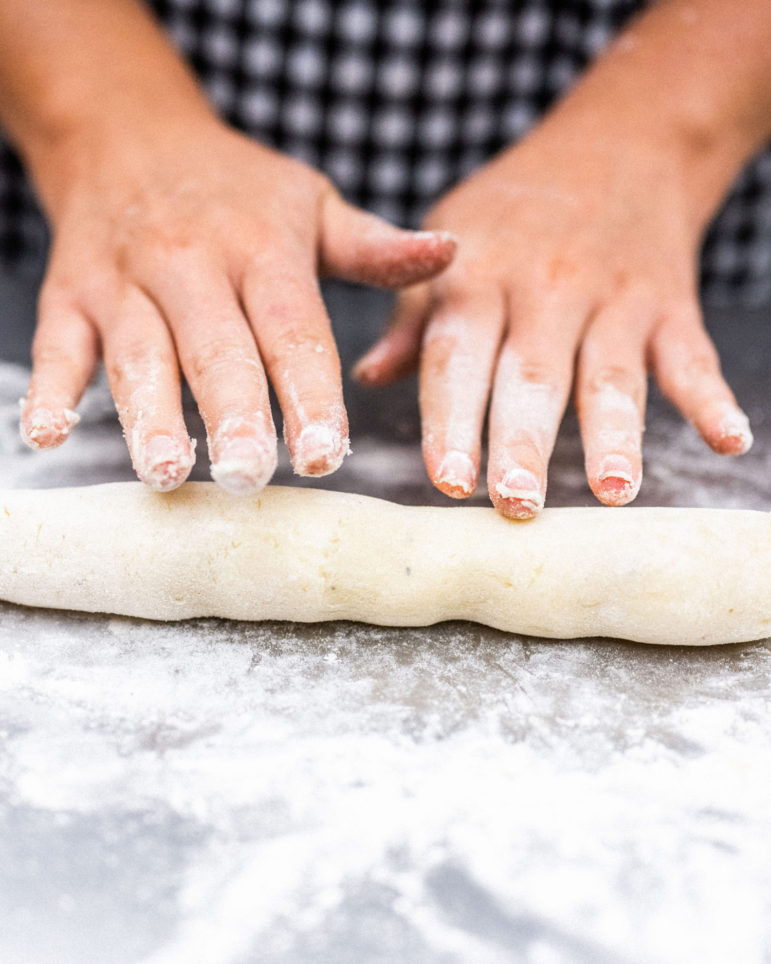 add flour and roll