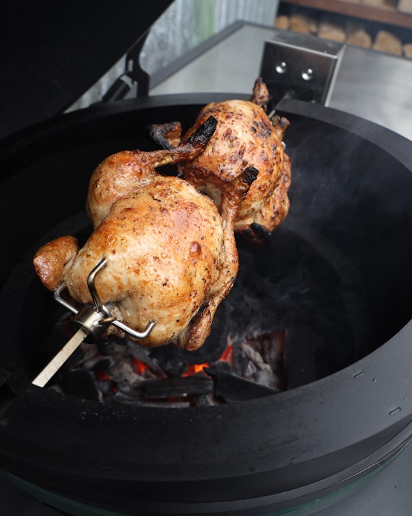 Rotisserie | Rotisserie Chicken | Recipes  | Cookware | Accessories | Big Green Egg