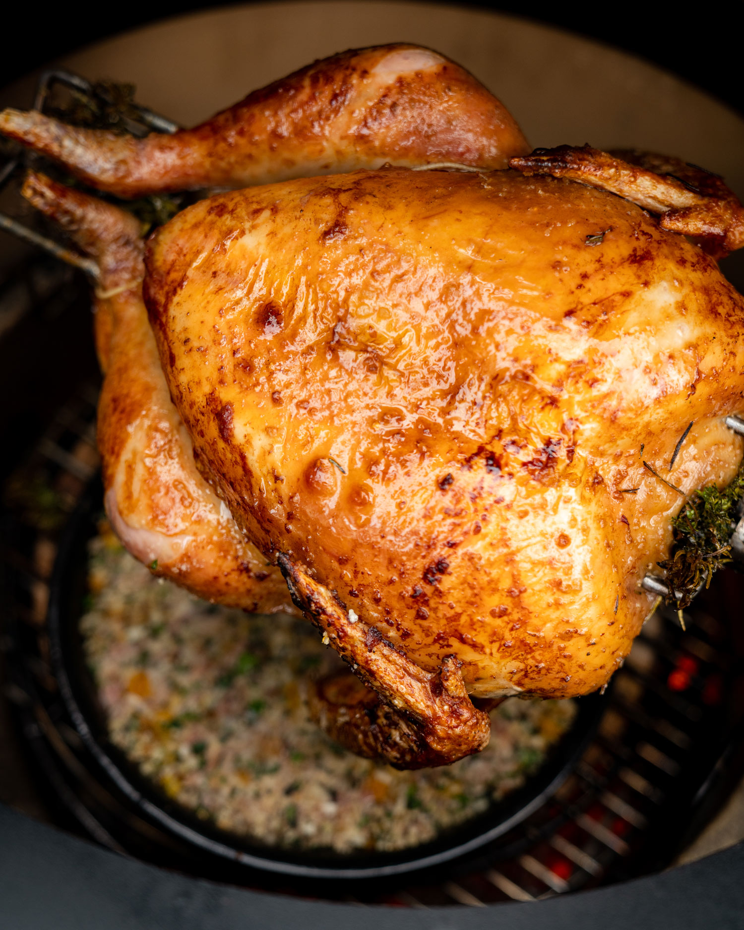 Rotisserie Turkey & the trimmings | Rotisserie | Turkey recipes | Big Green Egg