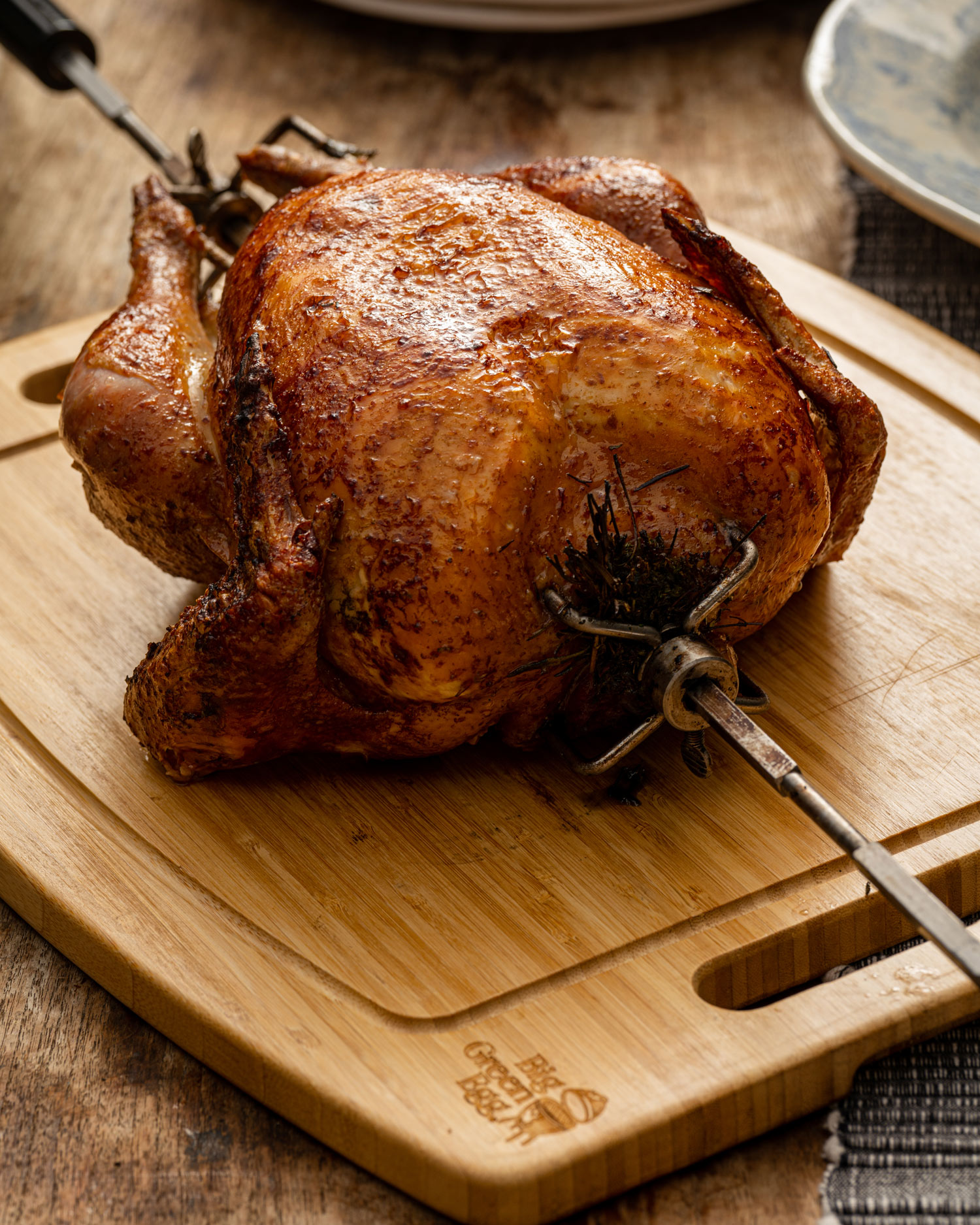 Rotisserie Turkey & the trimmings | Rotisserie | Turkey recipes | Big Green Egg