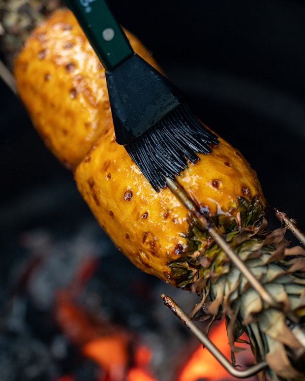 Rotisserie Rum Glazed Pineapple | Sweet recipes | Rotisserie | Big Green Egg