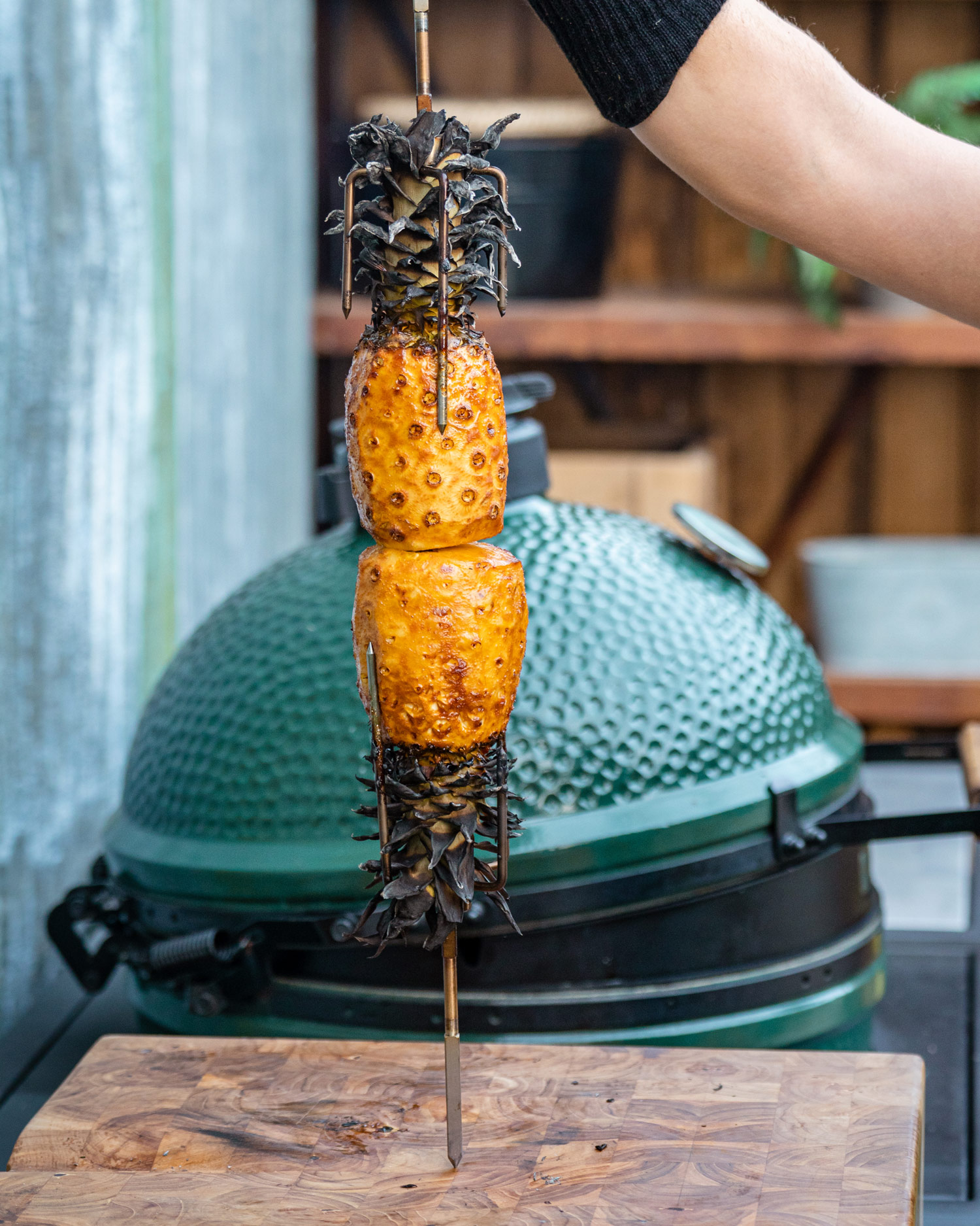 Rotisserie Rum Glazed Pineapple | Sweet recipes | Rotisserie | Big Green Egg