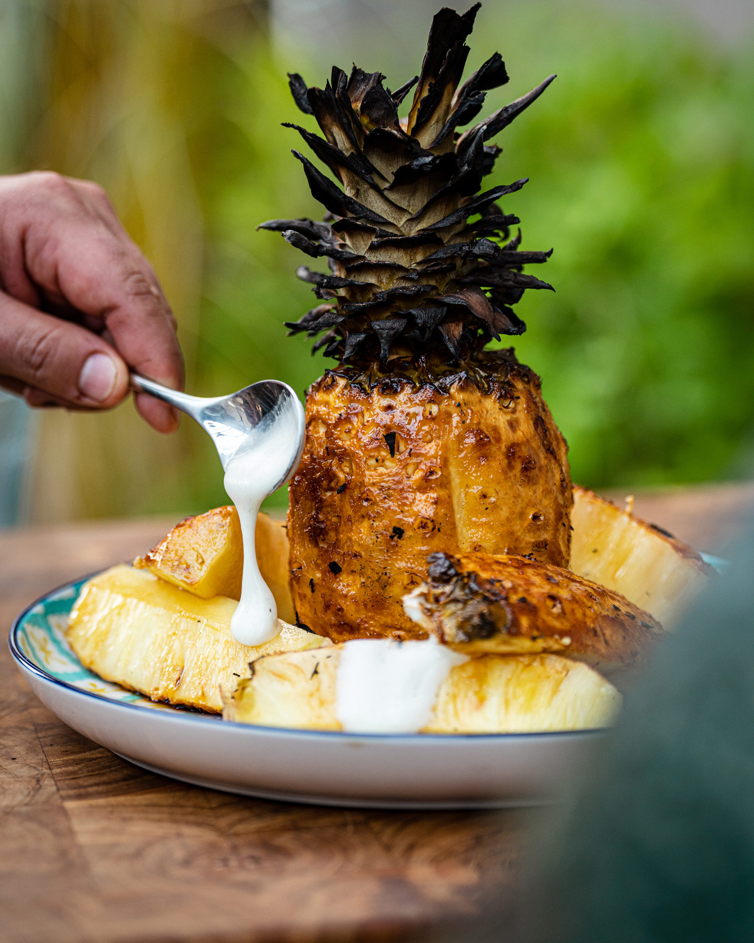 Rotisserie Rum Glazed Pineapple | Sweet recipes | Rotisserie | Big Green Egg