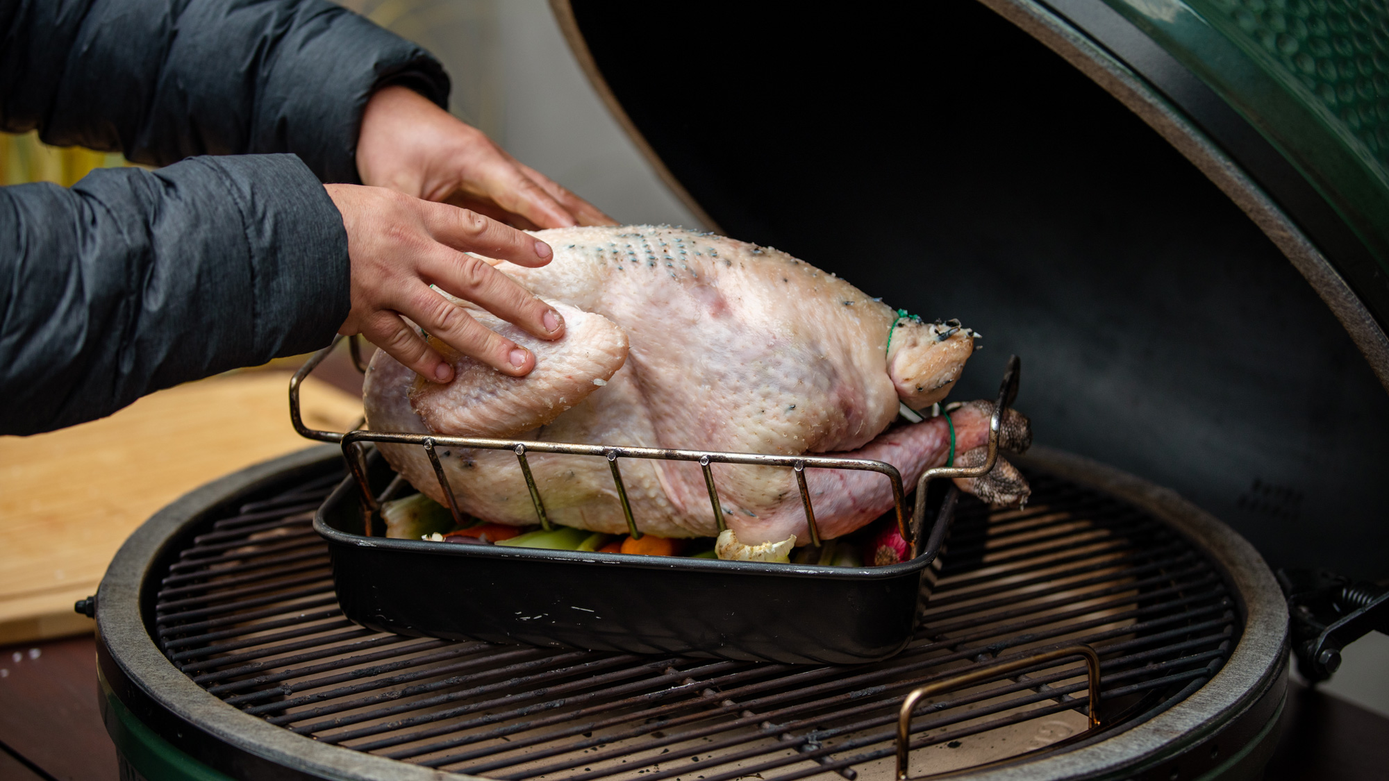 cook the turkeybreast side down