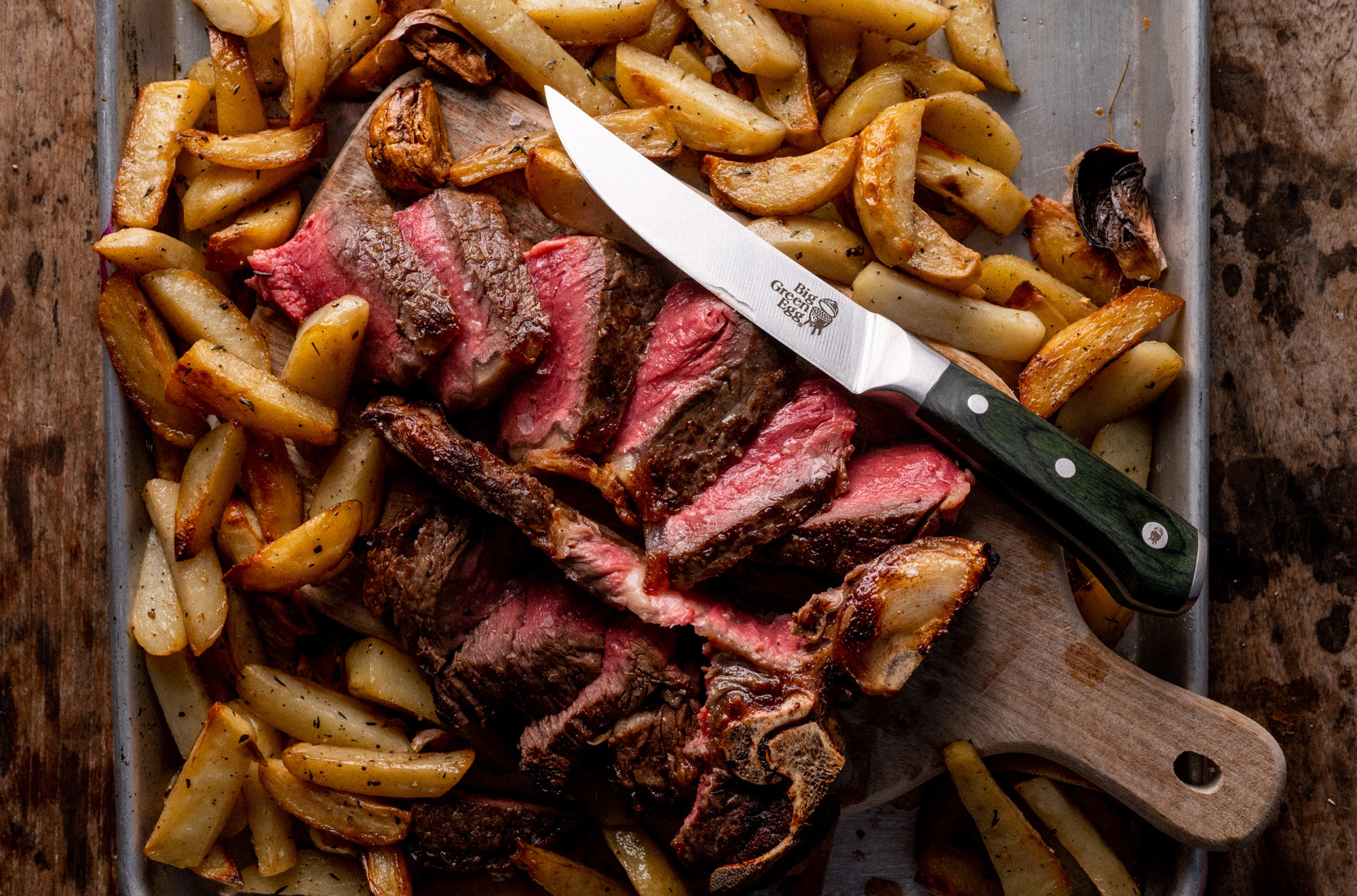 Big Green Egg 5" Steak Knives Utensils Accessories Big Green Egg