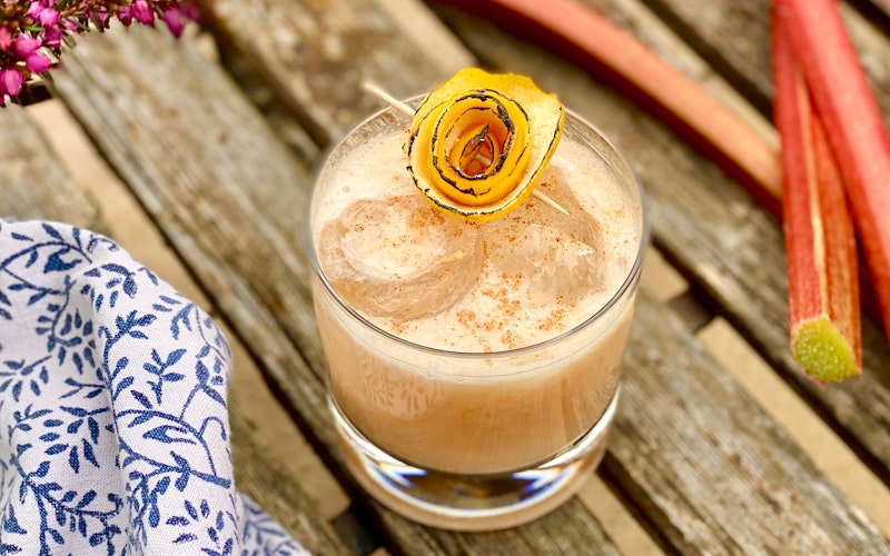 Coronation Rhubarb & Ginger Whisky Sour | Andy Clarke | Drinks | Recipes | Big Green Egg