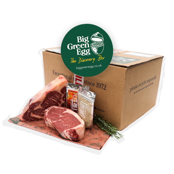 Big Green Egg Discovery Box | HG Walter |  Cornish Sea Salt | The One Sauce | Big Green Egg