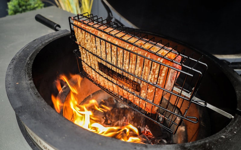 Rotisserie Flat Basket | Cookware | Accessories | Big Green Egg