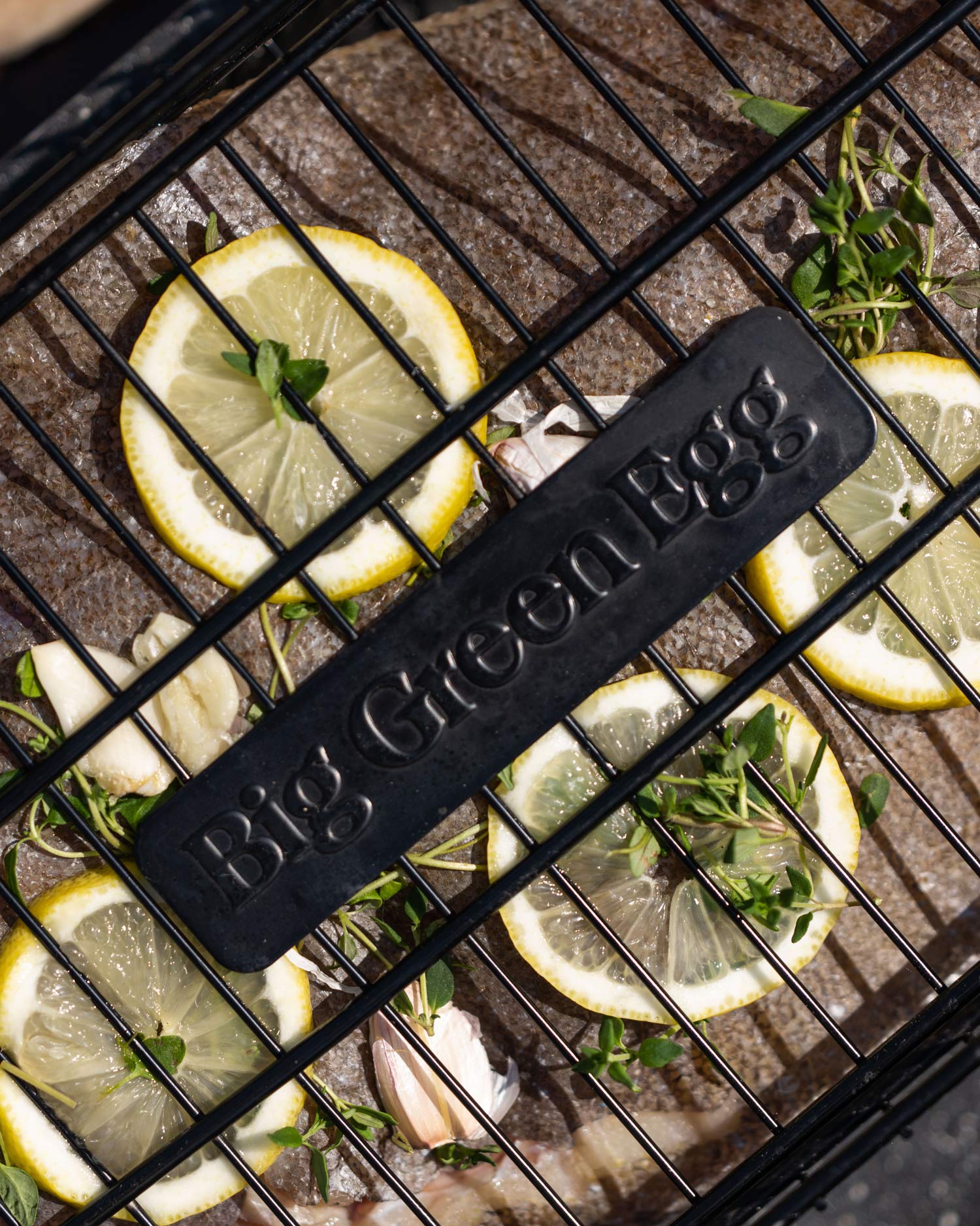 rotisserie brill | charcoal Kamado Big Green Egg | fish recipes