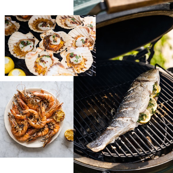 Big Green Egg X Wright Bros X Shorestays Seafood experience | Beach Barbecue | Charcoal Kamado | Fish recipes