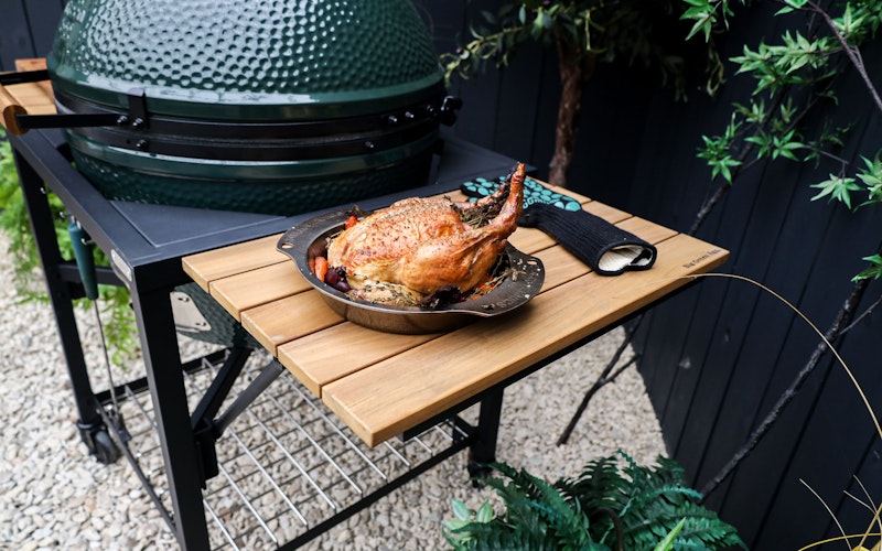 MODULAR NEST + ACACIA FOLDABLE SHELVES | Bases & Shelves | Big Green Egg