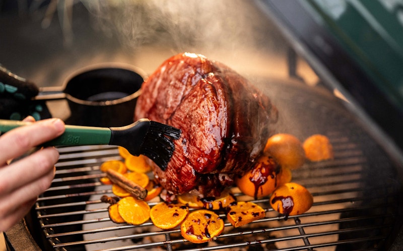 Gammon with Mulled Wine Glaze from Tom Booton at the Grill The Dorchester | Christmas recipes | Pork | Roasting Big Green Egg