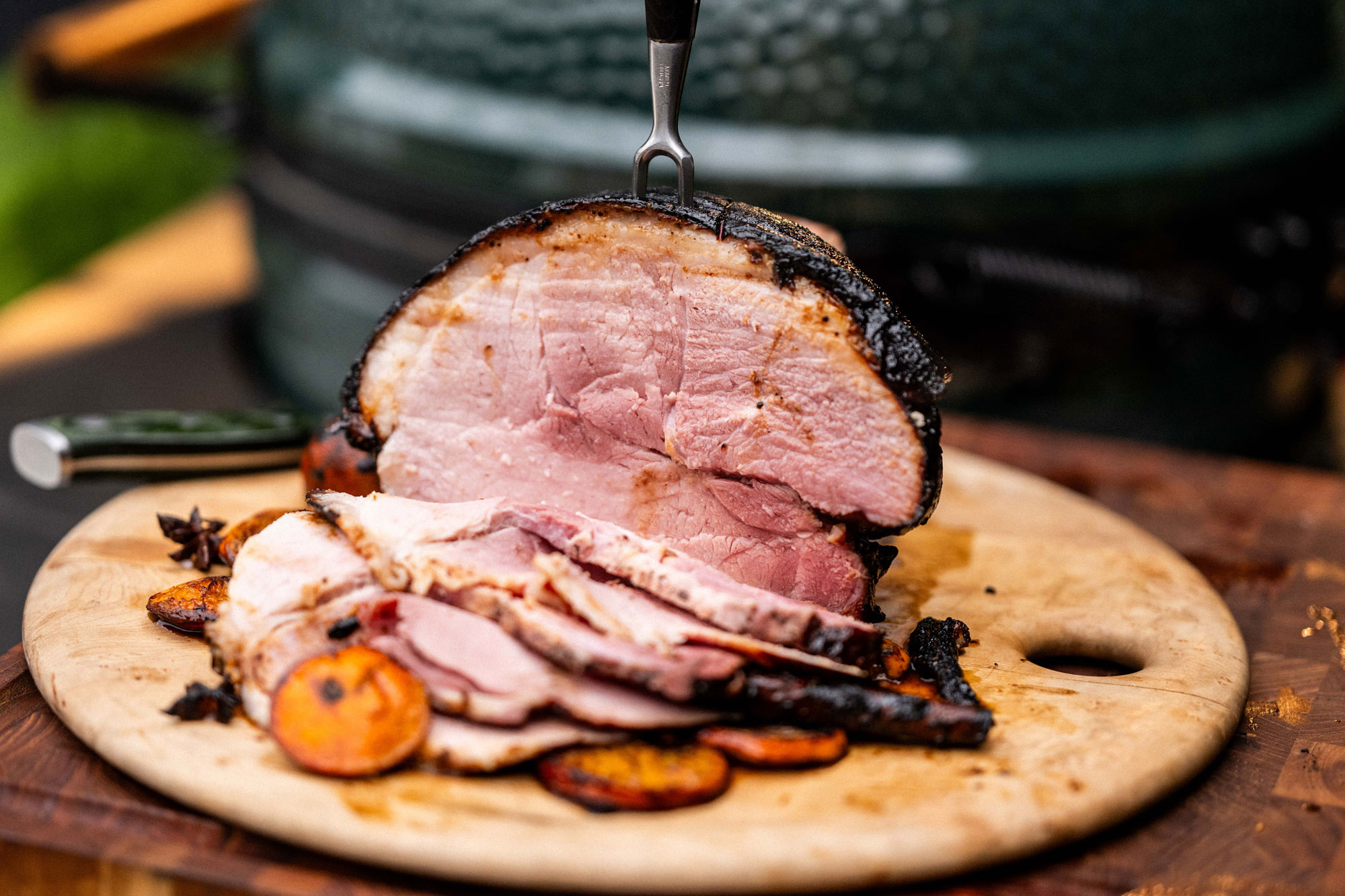 Gammon with Mulled Wine Glaze from Tom Booton at the Grill The Dorchester | Christmas recipes | Pork | Roasting Big Green Egg