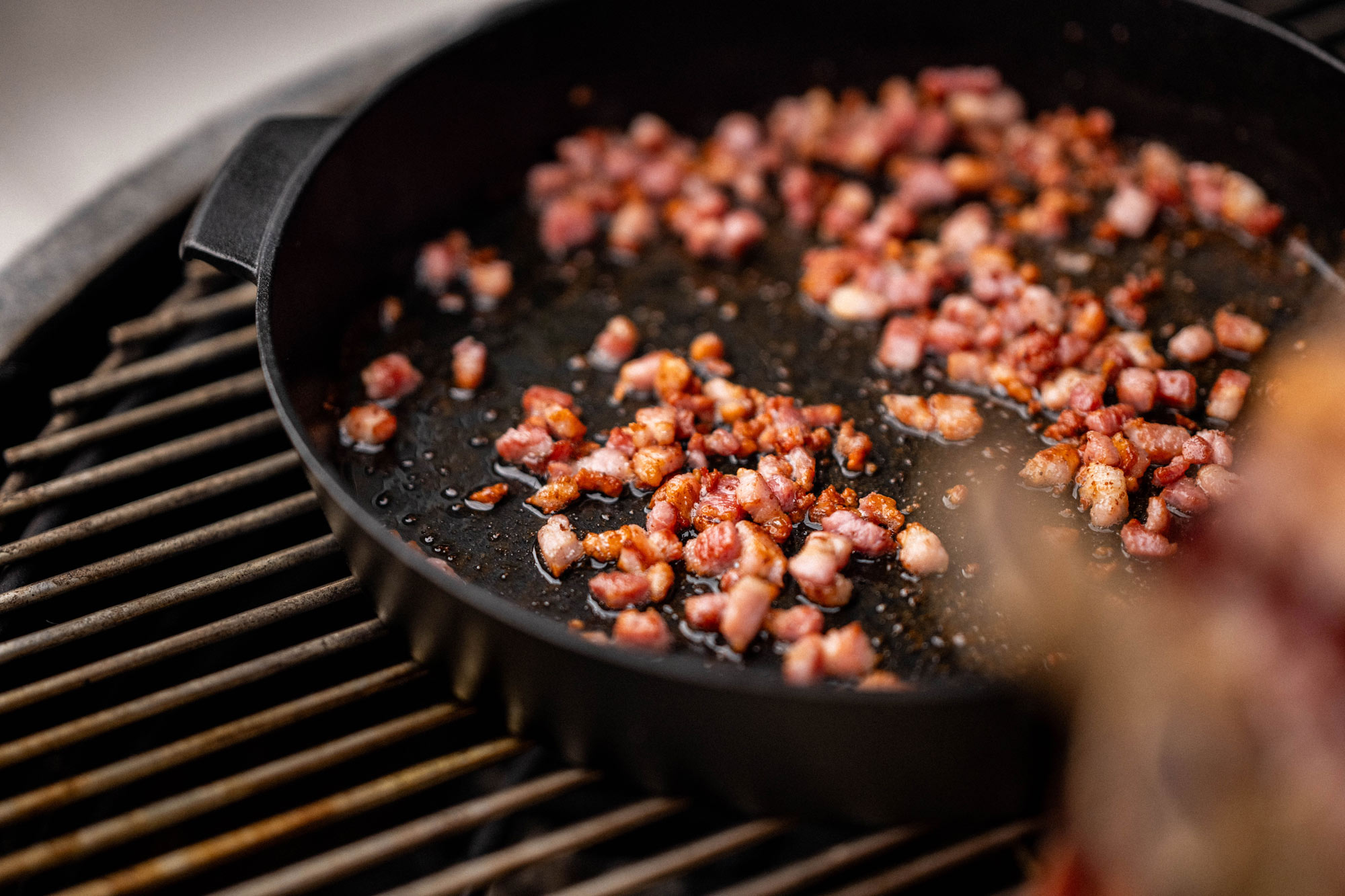 fry the lardons