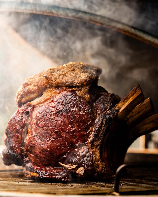 Roasted Rib of Beef with a Bone Marrow Gravy