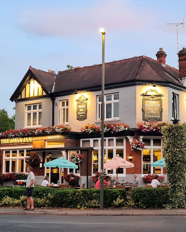 The Swann Inn pub in Esher, Surrey