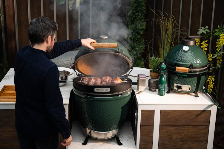 Big Green Egg 50th Outdoor Cooking Island | EO Kitchens | Outdoor kitchen isalnd
