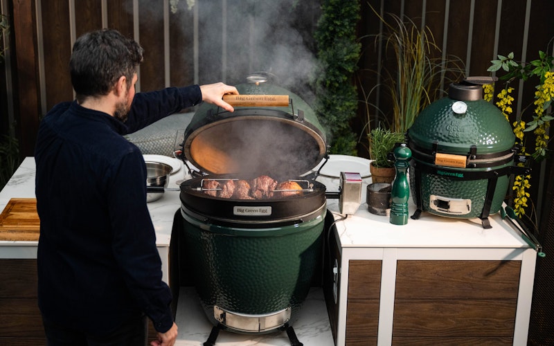Big Green Egg 50th Outdoor Cooking Island | EO Kitchens | Outdoor kitchen isalnd