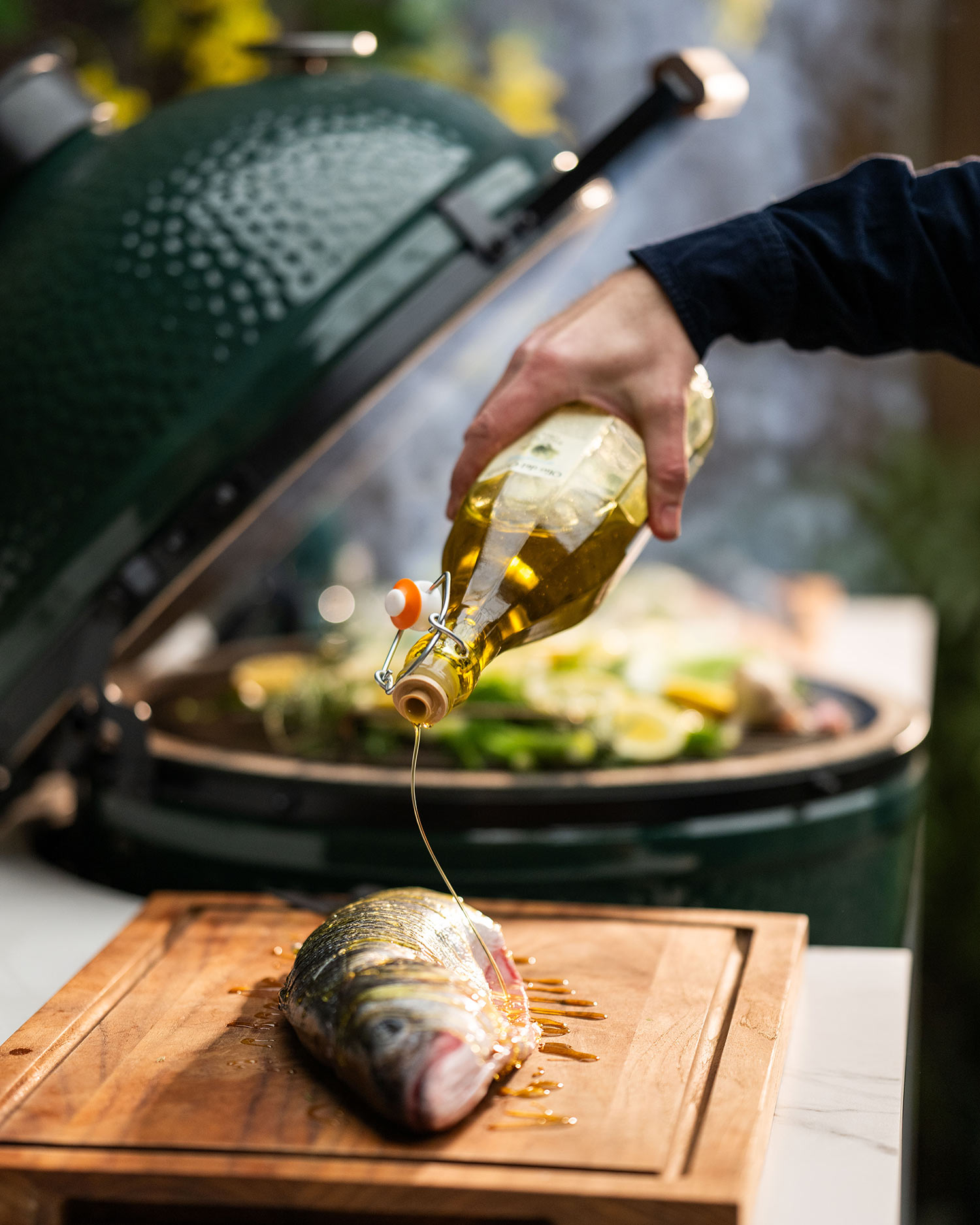 BAKED SEA BASS WITH LEMON AND FENNEL | Tom Aikens | 50 Recipes 50th Anniversary | Big Green Egg