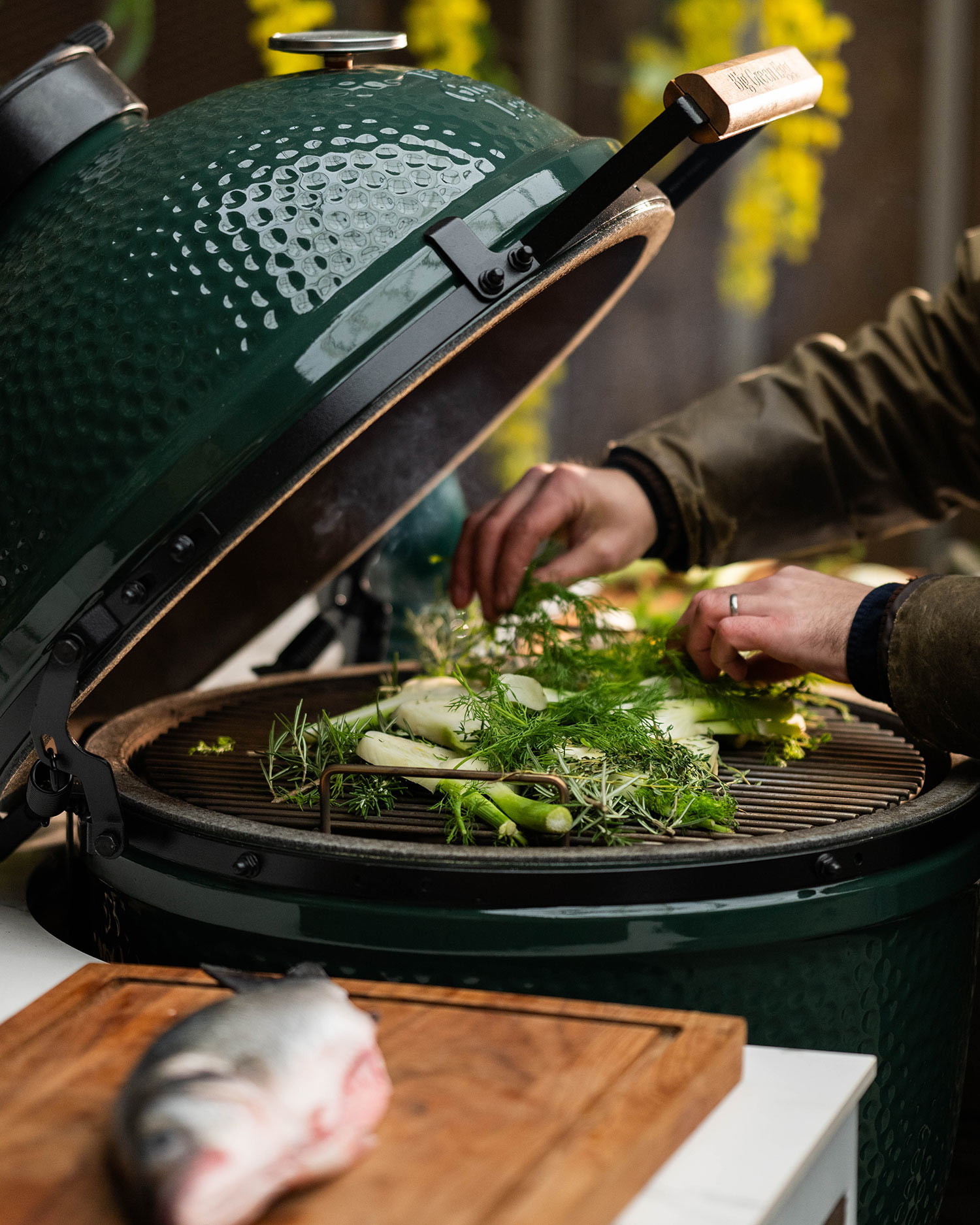 BAKED SEA BASS WITH LEMON AND FENNEL | Tom Aikens | 50 Recipes 50th Anniversary | Big Green Egg