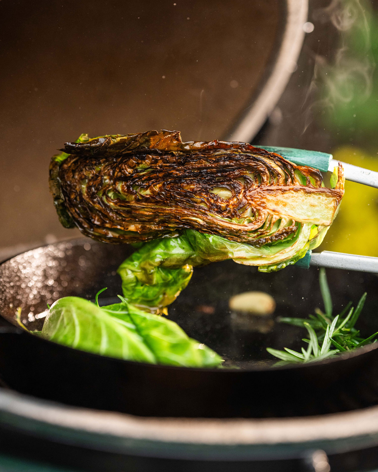 GRILLED HISPI CABBAGE with GREMOLATA  | Tom Aikens | 50 Recipes 50th Anniversary | Big Green Egg