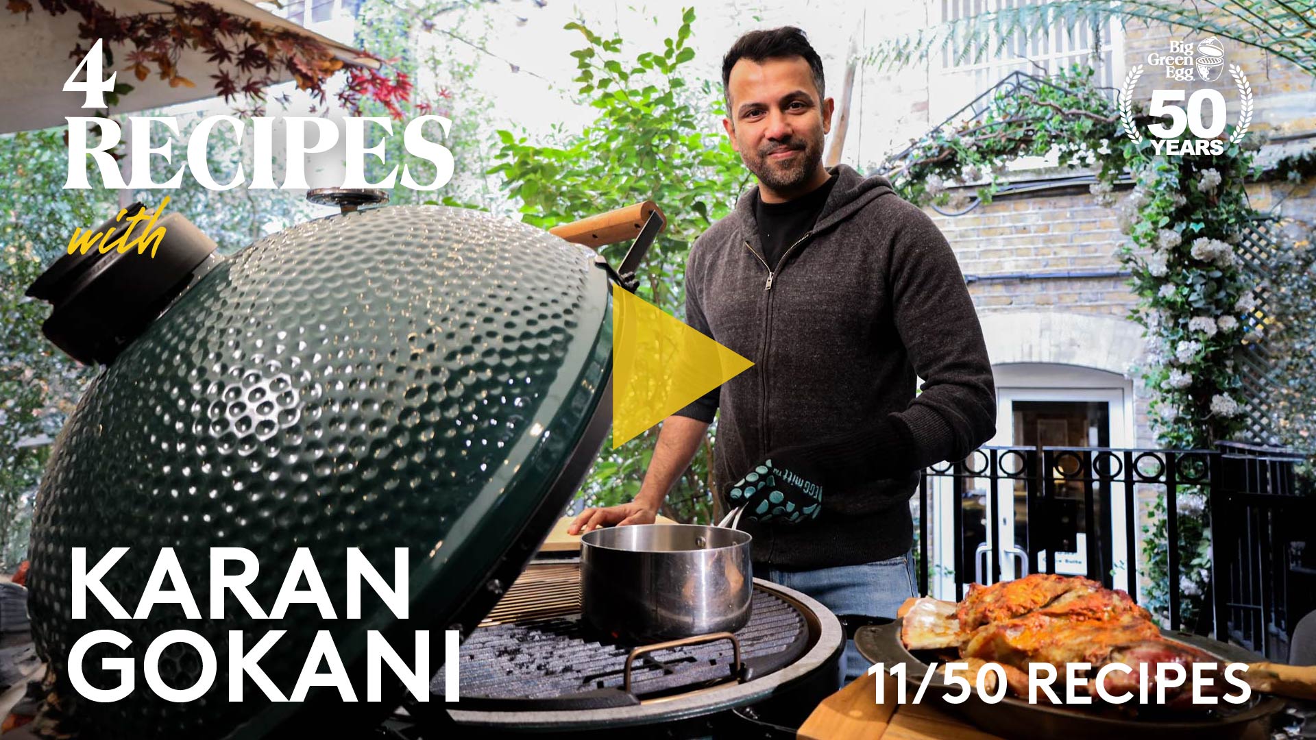 Karan Gokani | 50 Recipes | Big Green Egg | Easter Lamb