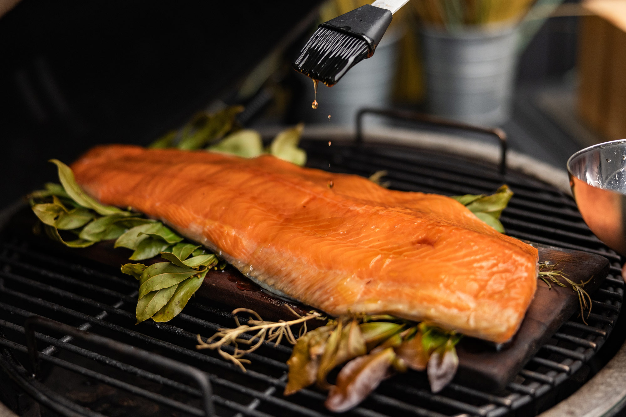 Maple-glazed salmon with roasted beetroot and whipped feta | Jim