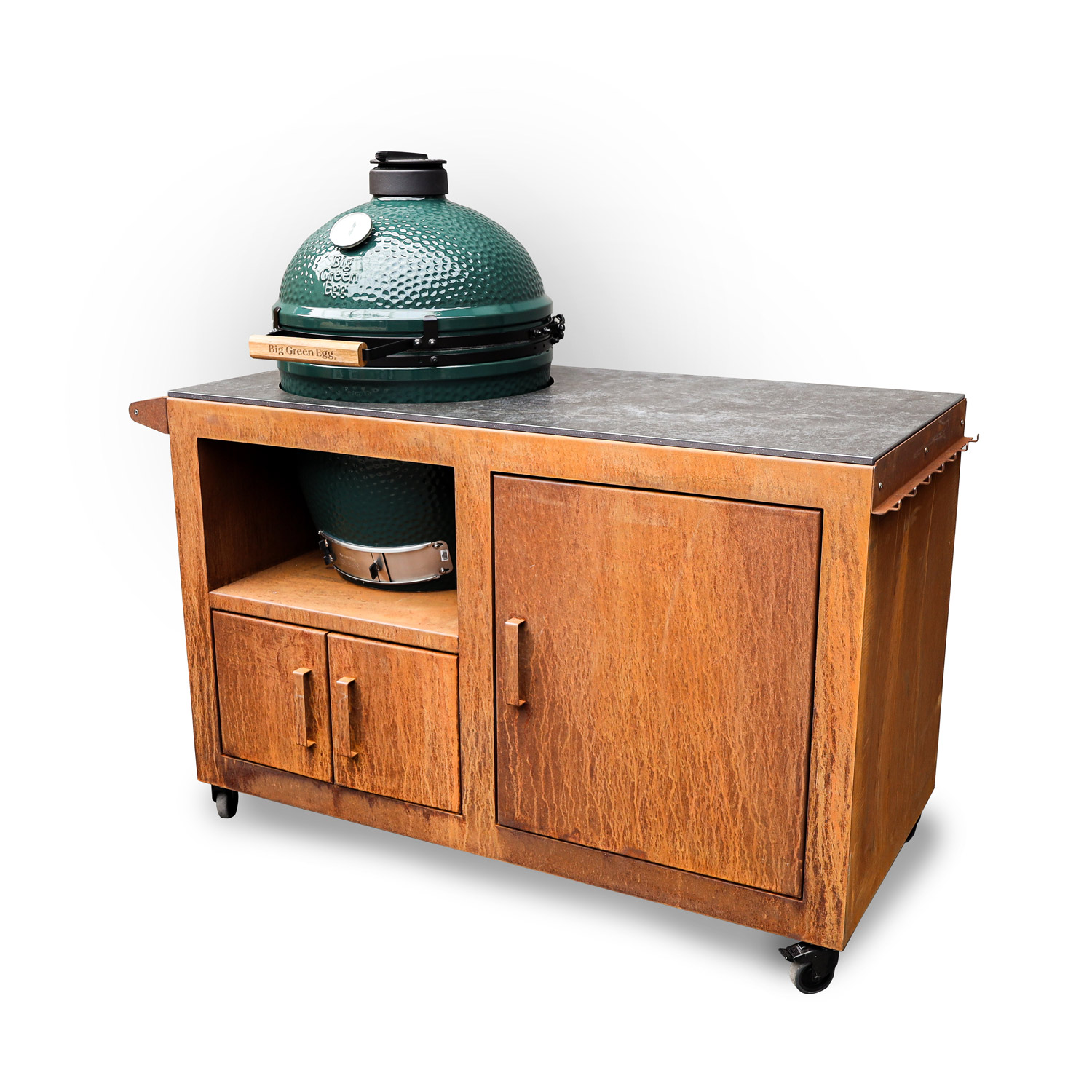 Corten Steel Kitchen for Large Big Green Egg