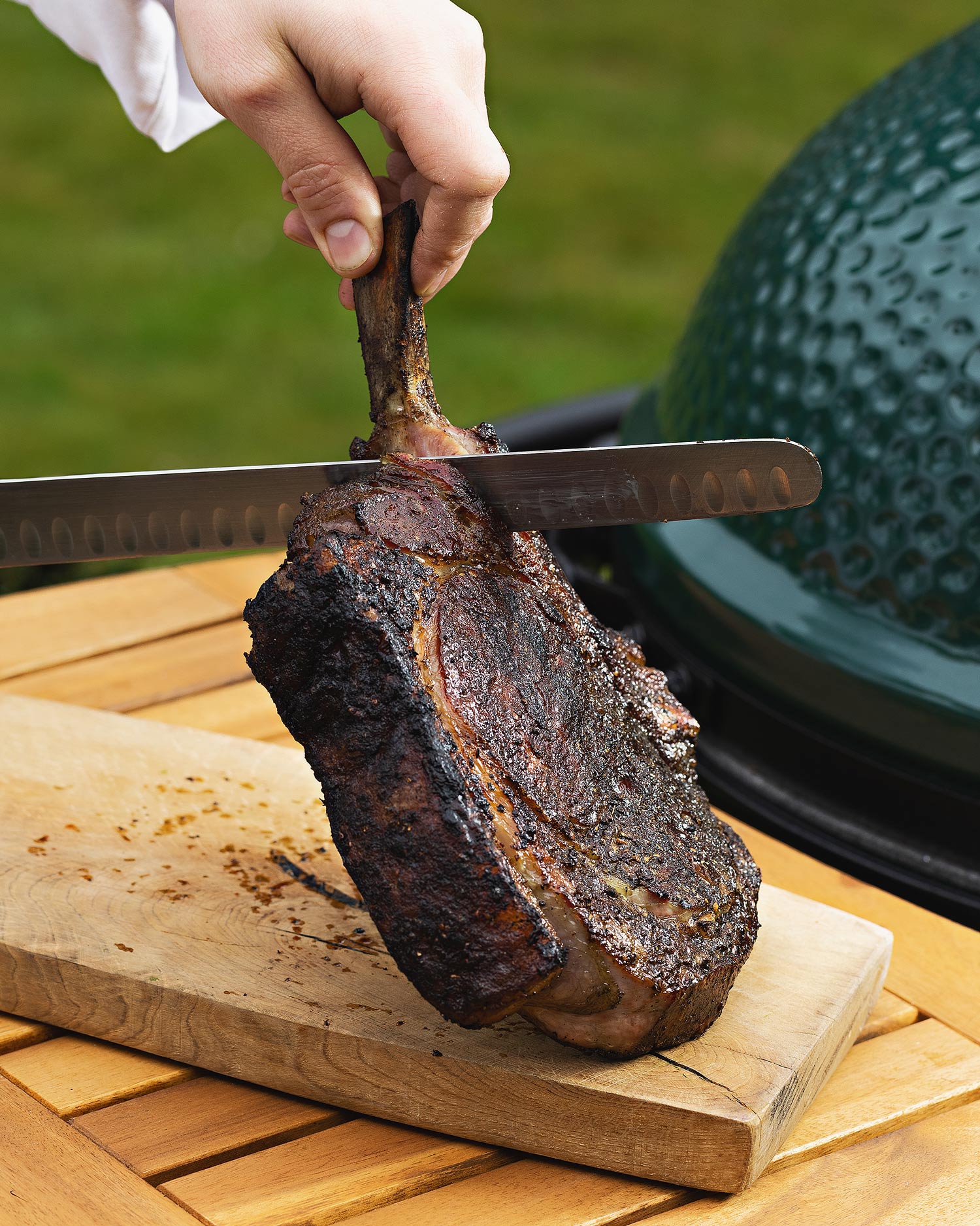 Simon Rogan rib of beef | Big Green Egg