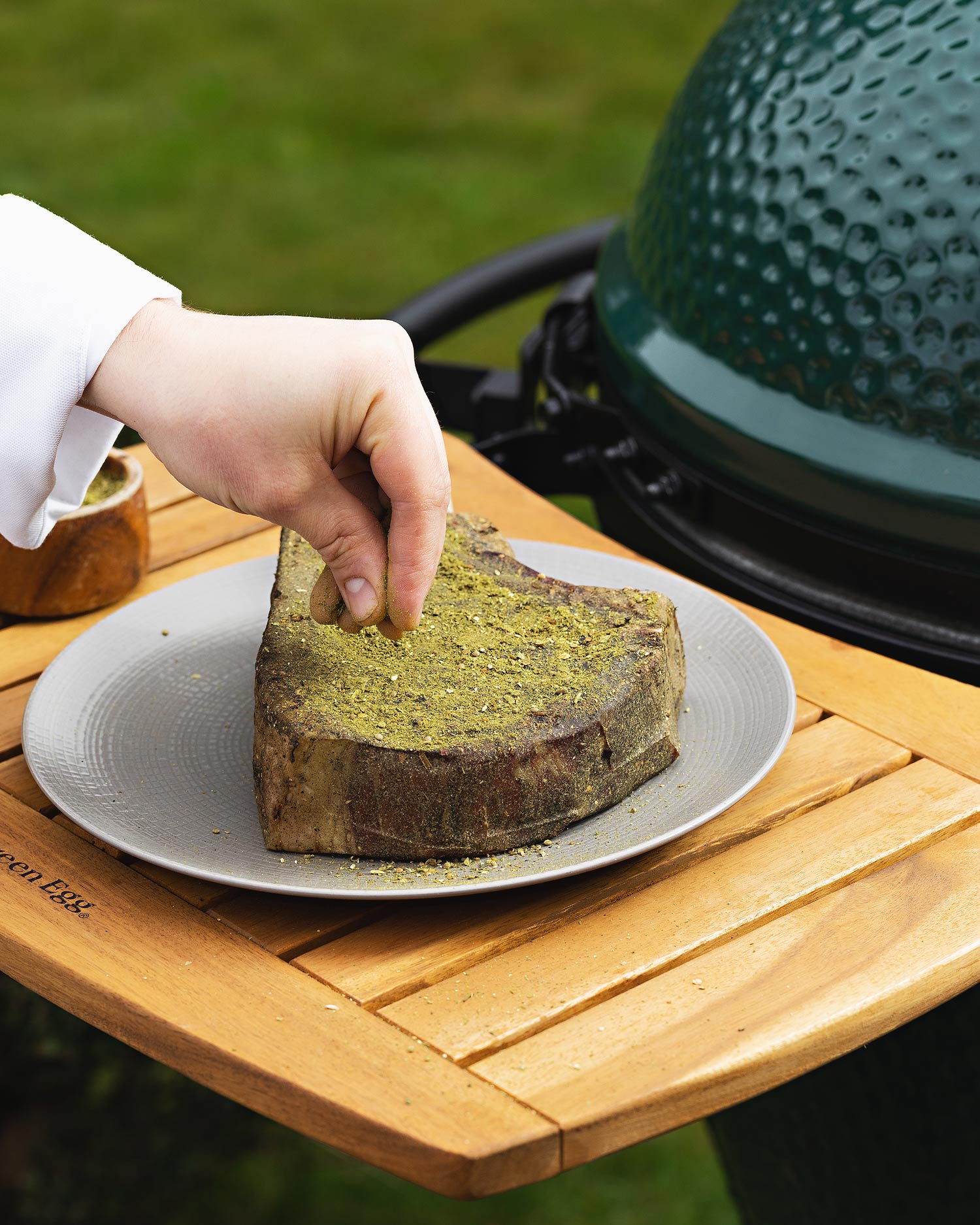 Simon Rogan rib of beef | Big Green Egg